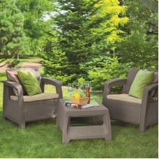 KETER. Set mobilier gradina cappuccino Corfu Weeke..